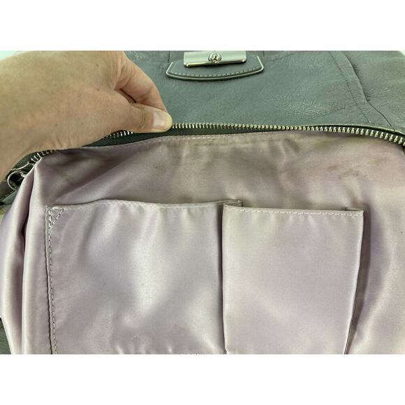 COACH 19303 MEDIUM SILVER METALIC LEATHER CROSSBODY BAG - Picture 15 of 16